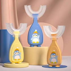 Baby Toothbrush Children 360 Degree U-shaped Child Toothbrush Teethers Soft Silicone Baby Brush Kids Teeth Oral Care Cleaning