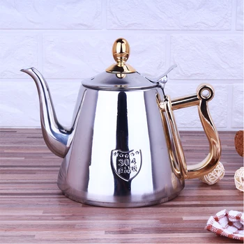 

Mirror exquisite kettle with tea strainer, induction cooker, teapot, coffee maker 1.2L