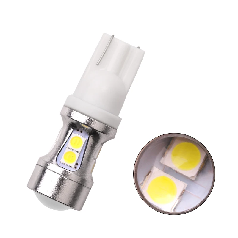 

T10 Canbus Error Free W5W 194 3030 10SMD Led Bulbs License Plate Light 360 degree Auto Parking Lights Super Bright White 12V
