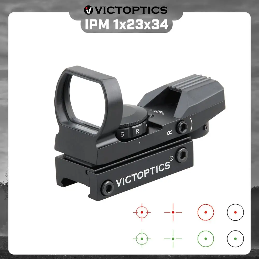 Прицел VicOptics IPM 1x23x34 прицел для охоты с красной точкой 21 мм 20 виверный Коллиматор