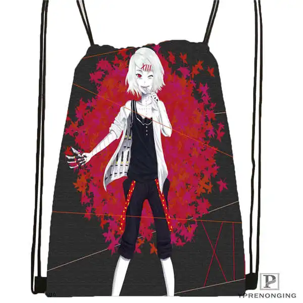

Custom tokyo_ghoul_ Drawstring Backpack Bag Cute Daypack Kids Satchel (Black Back) 31x40cm#20180611-02-100