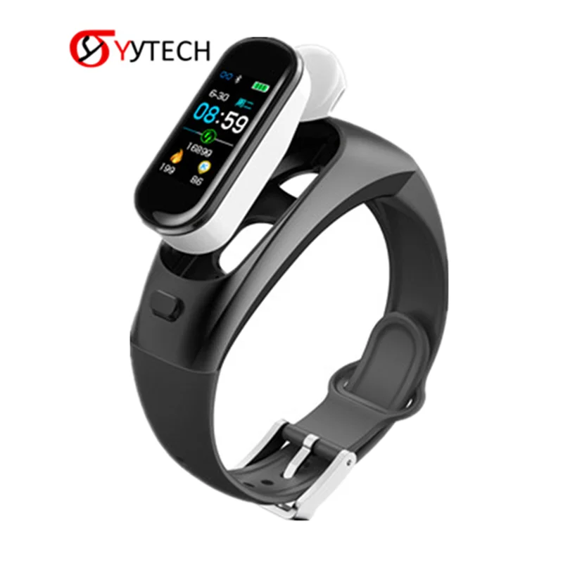 SYYTECH браслет для наушников 2 в 1 H109 умный Браслет сердечный ритм кровяное давление кислородный мониторинг спортивные умные часы