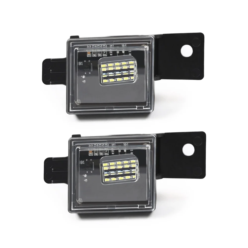 Белый 2x 15SMD CAN-bus светодиодный светильник номерного знака для Chevrolet Silverado GMC Sierra 1500 2500HD 3500HD GMC Chevy Canyon - Испускаемый цвет: Белый