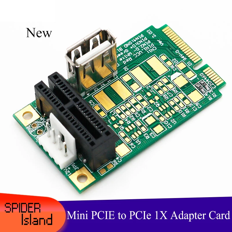 Mini PCIE к PCI express 1x слот адаптер карты USB Коннектор PCI-e 4x 8x 16x | Компьютеры и офис