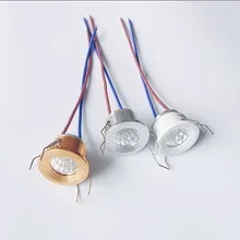 Точечный Мини светодиодный светильник с регулируемой яркостью, 1 Вт, 3W, cob, утопленный, 220 В, витрина, освещение для шкафа, белые, золотистые, серебристые, алюминиевые лампы 4000K