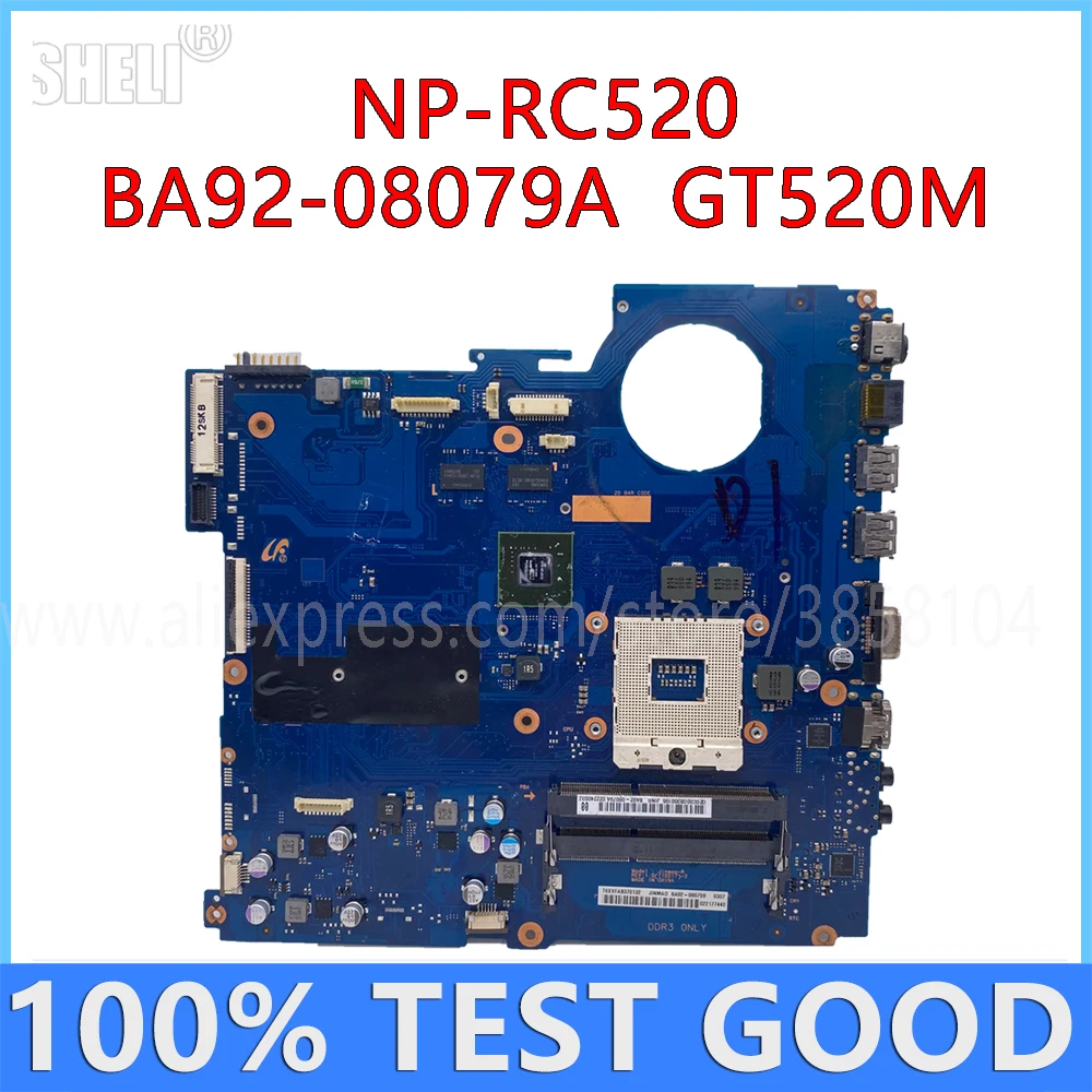 Материнская плата для ноутбука Samsung NP-RC520 RC520 с GT520M 1 ГБ HM65 DDR3 BA92-08079A материнская |