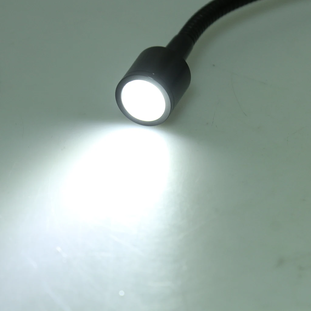 12V 1W светодиодный переключатель света для чтения пятна автомобиль-Трейлер лодка, дом на колесах свет черный