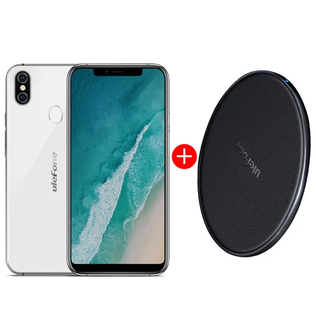add Wireless Charger Смартфон Ulefone X Android 8,1 5,8" HD+ MT6763 Octa Core 4 Гб+ 64 Гб Face ID 16 МП Двойная Задняя камера Беспроводная зарядка мобильный телефон - Цвет: add Wireless Charger