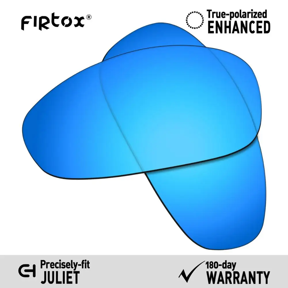 Blue-Polarized Firtox настоящие поляризационные Сменные рассеиватели UV400 для-солнцезащитных очков Окли Джульетта(Только Совместимые линзы)-несколько цветов - Цвет линз: Blue-Polarized