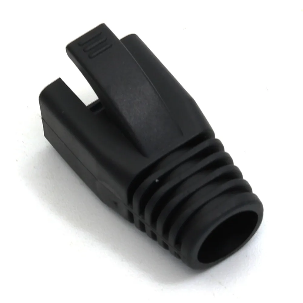 Защитный чехол с крышками RJ45 Cat6a Cat7 оболочка сетевые разъемы кабеля Ethernet цветной