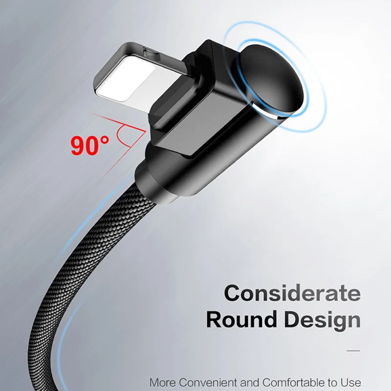 L-Line1 1 м Магнитный Micro USB кабель угол 90 градусов L форма нейлоновое плетеное зарядное устройство кабель для Micro USB порт для Apple iPhone - Цвет: Черный