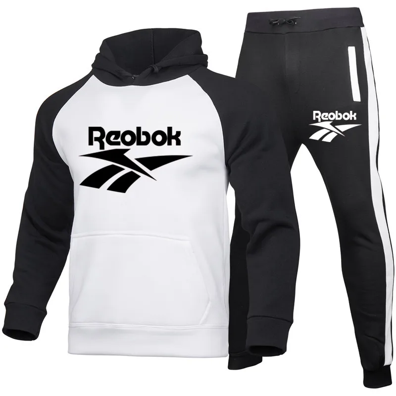 

Autumn Winter Tracksuit Men Two Piece Set Hoodie and Pants Casual Sportswear Jogging Fitness Pullover 2020