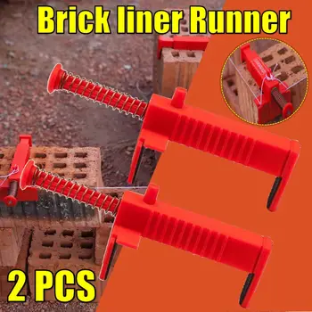 

2Pcs Brick Liner Wall builder building wire frame brick Liner Runner Wire Drawer Bricklaying Tool Fixer Building Construction