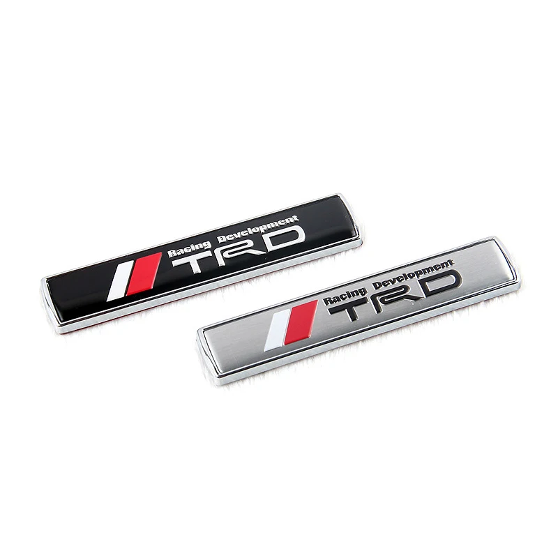 

Metal rectangular car fender tail sticker for TRD racing style scratch shelter for TOYOTA auto accessories