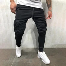 Мужские брюки мужские брюки Повседневный Спортивный Зал сплошной бег трусцой Slim Fit