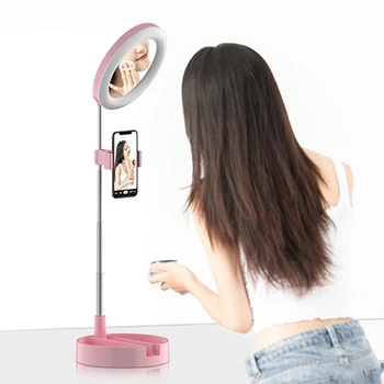 

30/58cm Dimmable LED Selfie Ring Light USB Photography Light With Tripod Ring Lamp Video Light For Phone Makeup