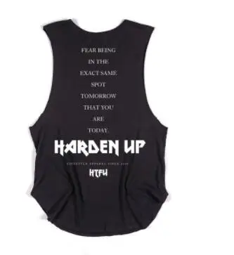 black Бренд Gyms Stringer одежда Бодибилдинг майка мужская майка для фитнеса рубашка без рукавов однотонная хлопковая майка для мускулистых мужчин Undershi - Цвет: black