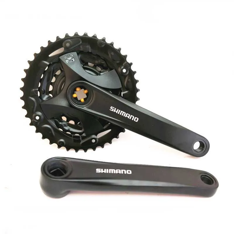SHIMANO Alivio FC-MT100 запчасти для велосипеда шатун для горного велосипеда алюминиевый сплав коленчатый вал Звездочка 40-30-22T MTB цепь 3X9s - Цвет: MT100