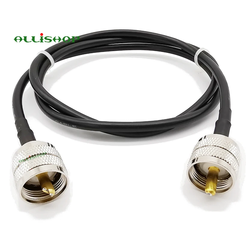 LMR-200 штекер UHF для штекер UHF косички LMR200 Ручной радио RF помощью соединительного кабеля uhf-разъем UHF SO239 штепсельной вилки 1/3/5/8/10/12/15/20 м
