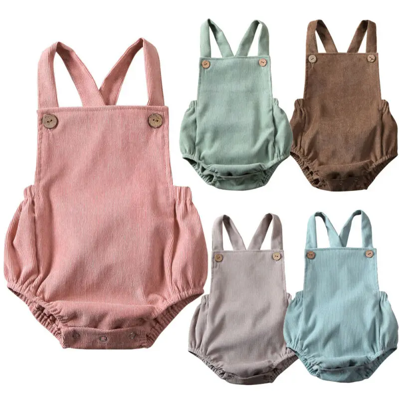 corduroy baby romper