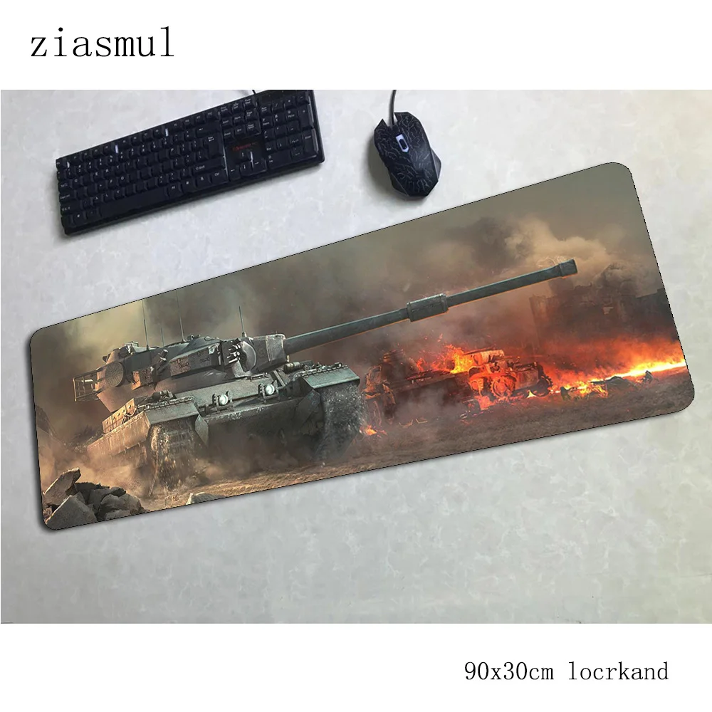 Коврик для мыши world of танки 90x30 см компьютерный геймерский коврик большой подарок