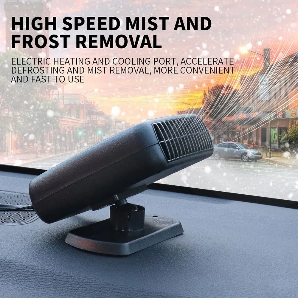 Car Defogger 12V Portable Vehicle Fogbroom Warming Heatig Air Fast Defrosting with Fuse Double-sided Tape Installation 1.55 Mete