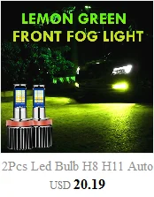 car led lights 2Pcs H8 H11 H3 HB4 9006 HB3 9005 Strobe Fog Lights Bulb 1200LM Car Daytime Driving Running Lamp DRL Auto Leds Light 12V flashing car headlight bulbs