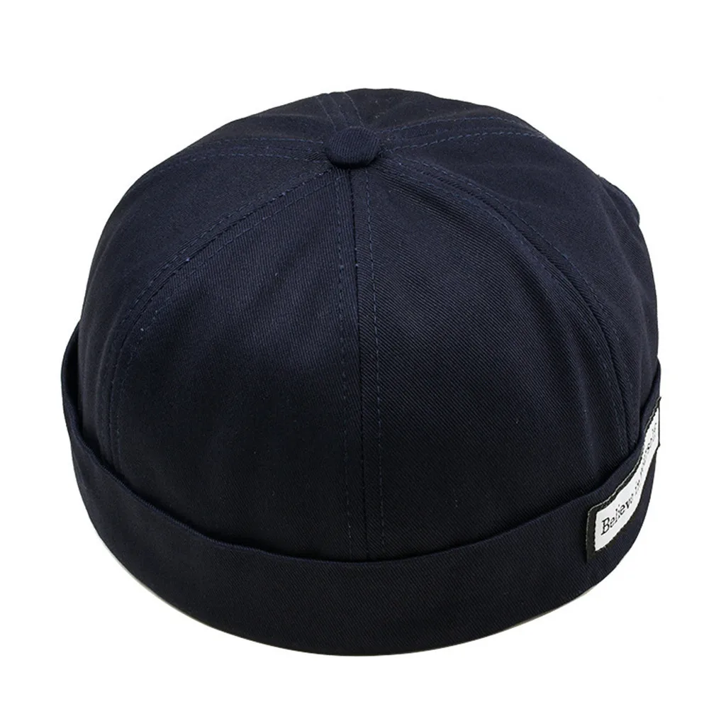 Мужская и женская кепка повседневная Docker Sailor Mechanic без полей одноцветная Snapback