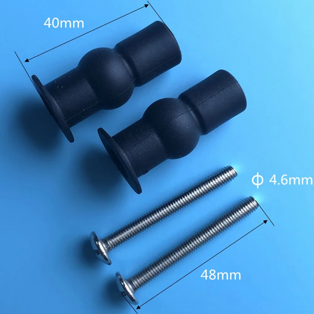 

1Pair Accessories Toilet Seat Reusable Nuts Tool Universal Fixing Rubber Top Solid Small Expansion Screw Home Hinges