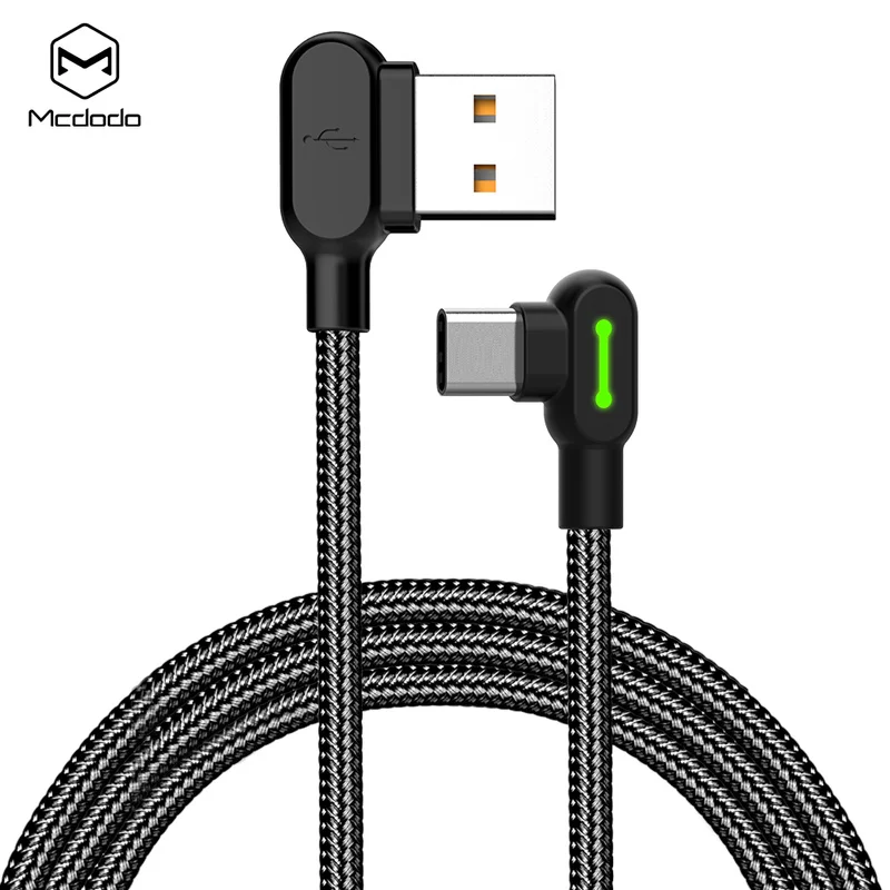MCDODO 0,5/1,2/1,8/3 м usb type C Быстрая зарядка USB C кабель type-c шнур данных зарядное устройство для Android USB-C кабель для samsung huawei