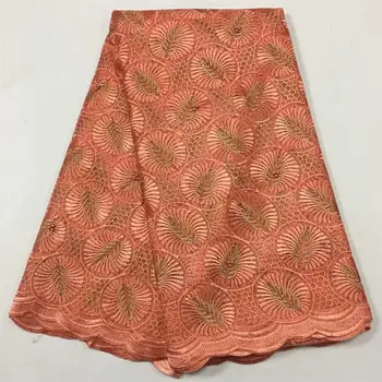 

African Beaded Lace Fabric Embroidered Nigerian Laces Fabric 2020 High Quality peach French Tulle Lace Fabric For Women