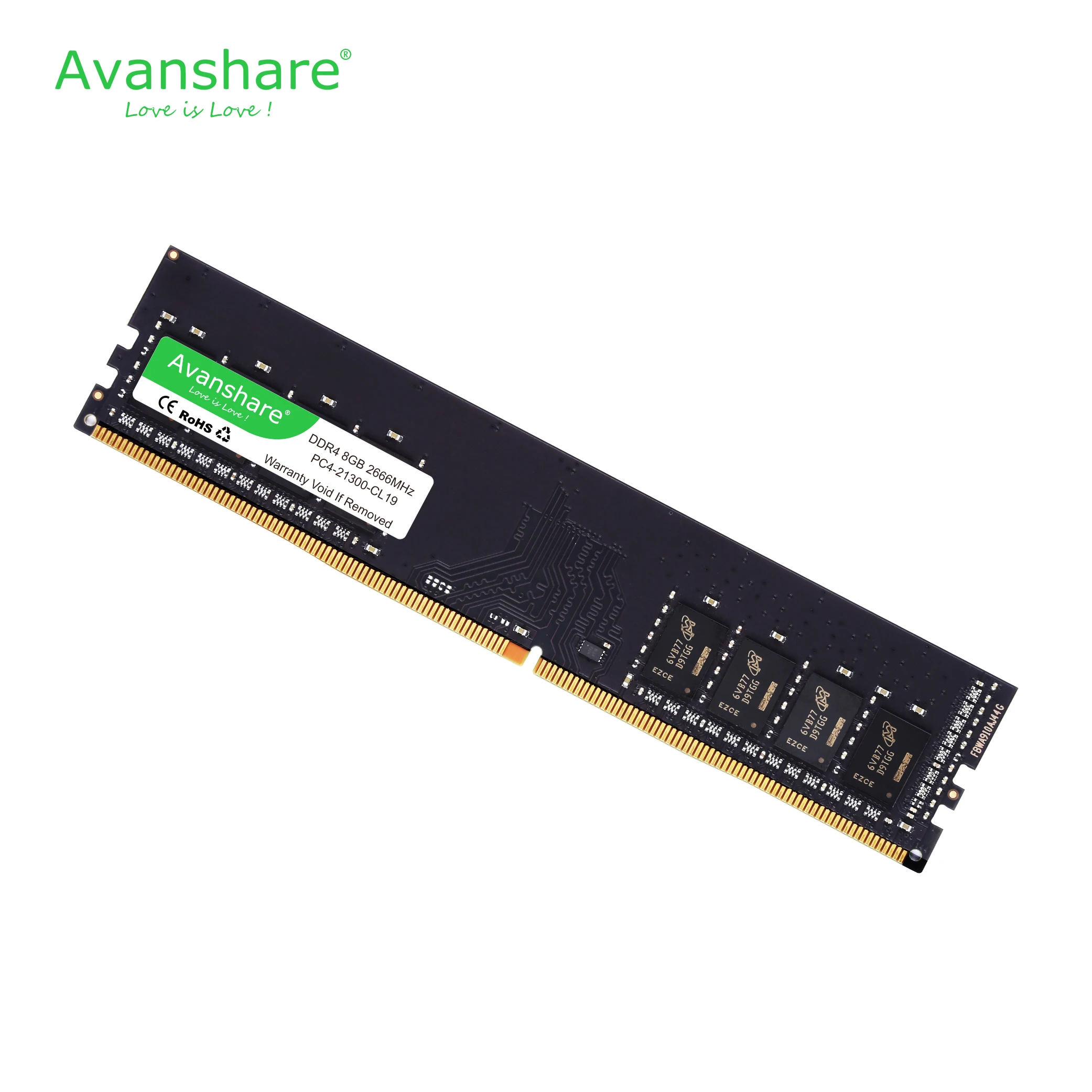 Avanshare DDR4 оперативная память 4 ГБ 8 ГБ 16 ГБ 2666 2400 МГц 288Pin пожизненная гарантия высокая производительность скорость рабочего стола Intel AMD Inter Stic|Оперативная память| | АлиЭкспресс