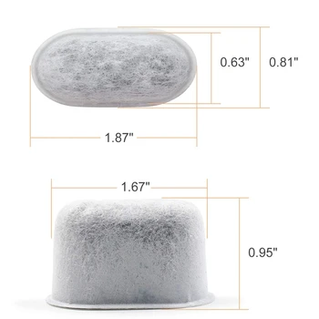 

New 12 Pack For Cuisinart Compatible Charcoal Water Filters Removes Chlorine, Odors, And Others Impurities From Water For Cuisin