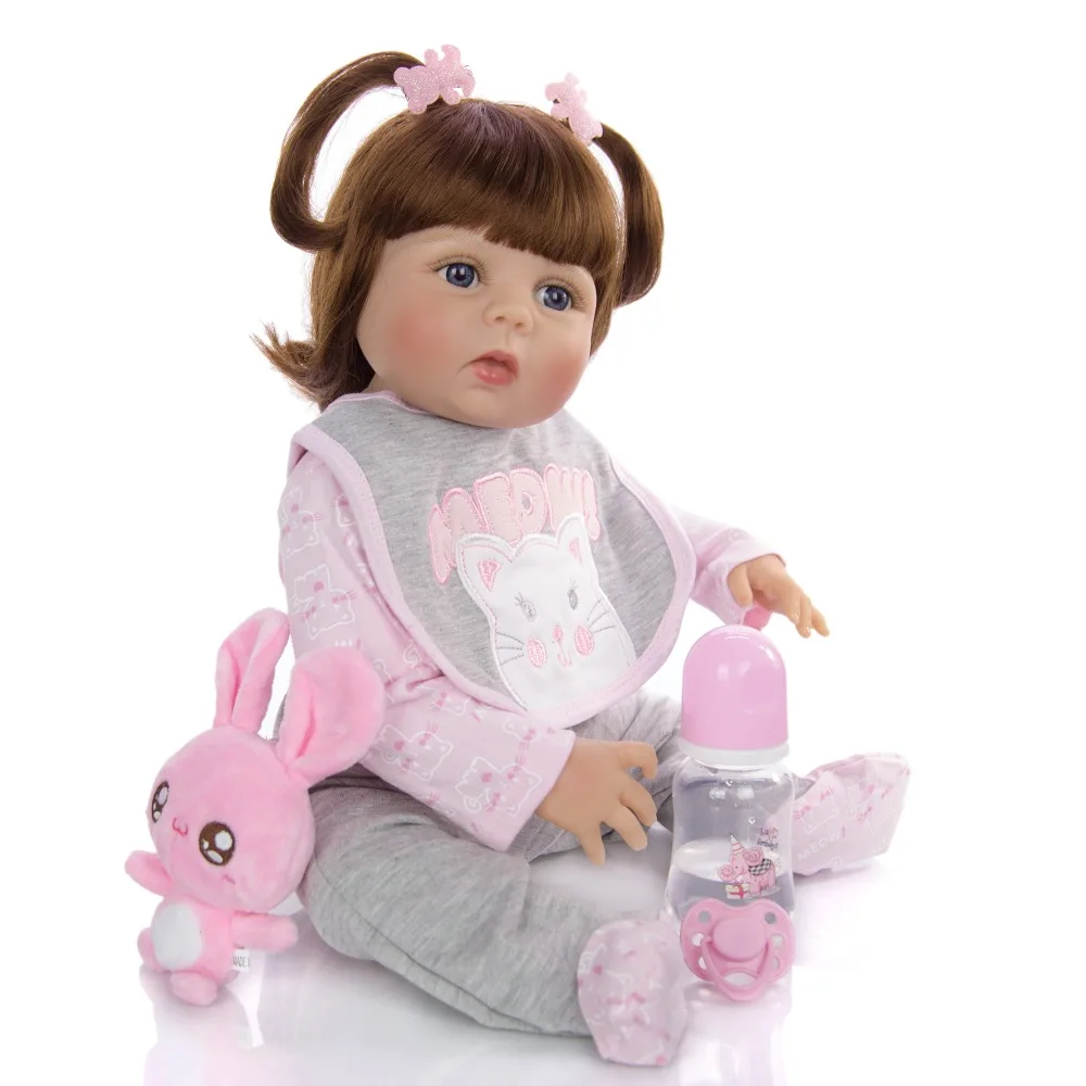 57 см Reborn Baby кукла все силиконовые тело в загара кожи реалистичный Новорожденный ребенок девочка кукла для продажи ребенок подарок на день рождения может ванну