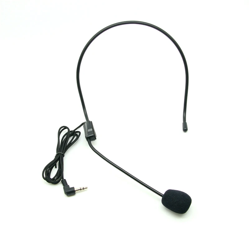 

Head-mounted headset microphone Portable Lightweight Wired 3.5mm Plug Guide Lecture Speech Headset mic for teaching meeting