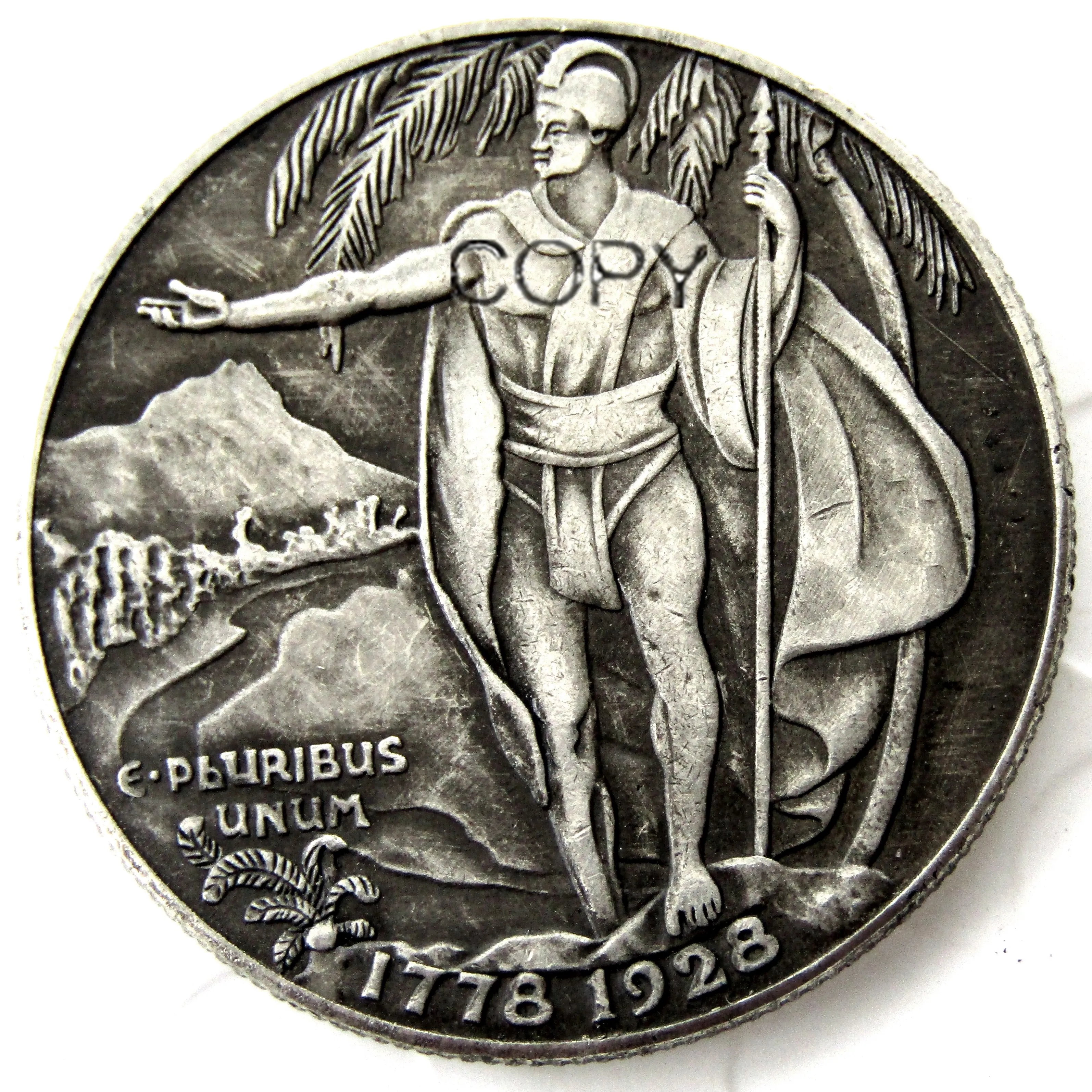 1928 HAWAIIN полуторавековой Полдоллара с серебряным покрытием копия монеты