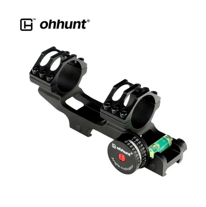 A style Ohhunt 25,4 мм 30 мм Пикатинни 20 MOA прицела расширенные тактические кольца с углом косинусный индикатор комплект уровня Bubb - Цвет: A style