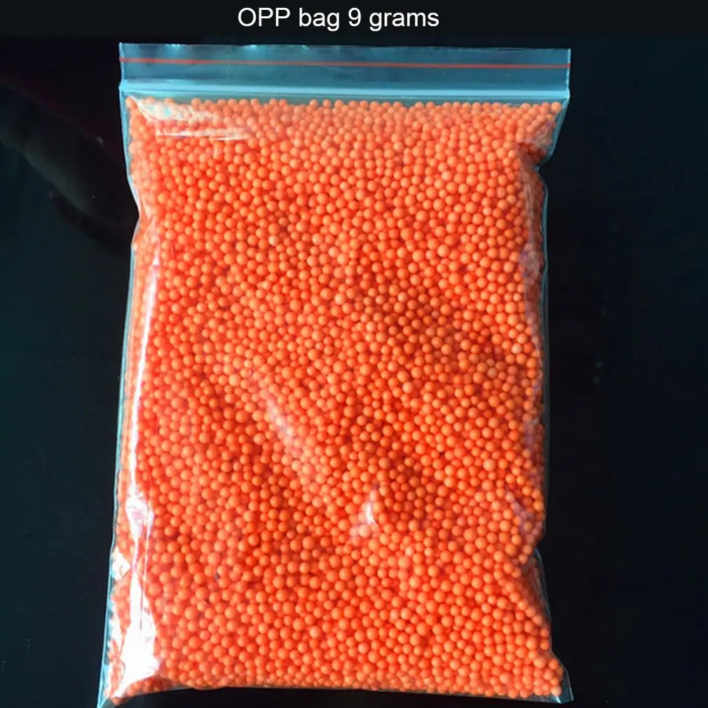 orange 9 г/пакет DIY снежные частицы грязи аксессуары слизи шары маленькие крошечные пенопластовые бусины для плавок наполнитель для DIY Поставки - Цвет: orange