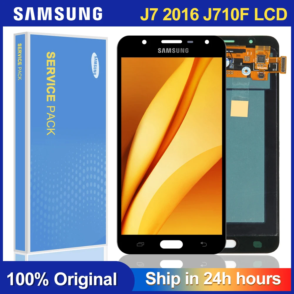 ЖК дисплей с дигитайзером сенсорного экрана для Samsung Galaxy J7 2016 J710 J710F J710FN J710M|Экраны