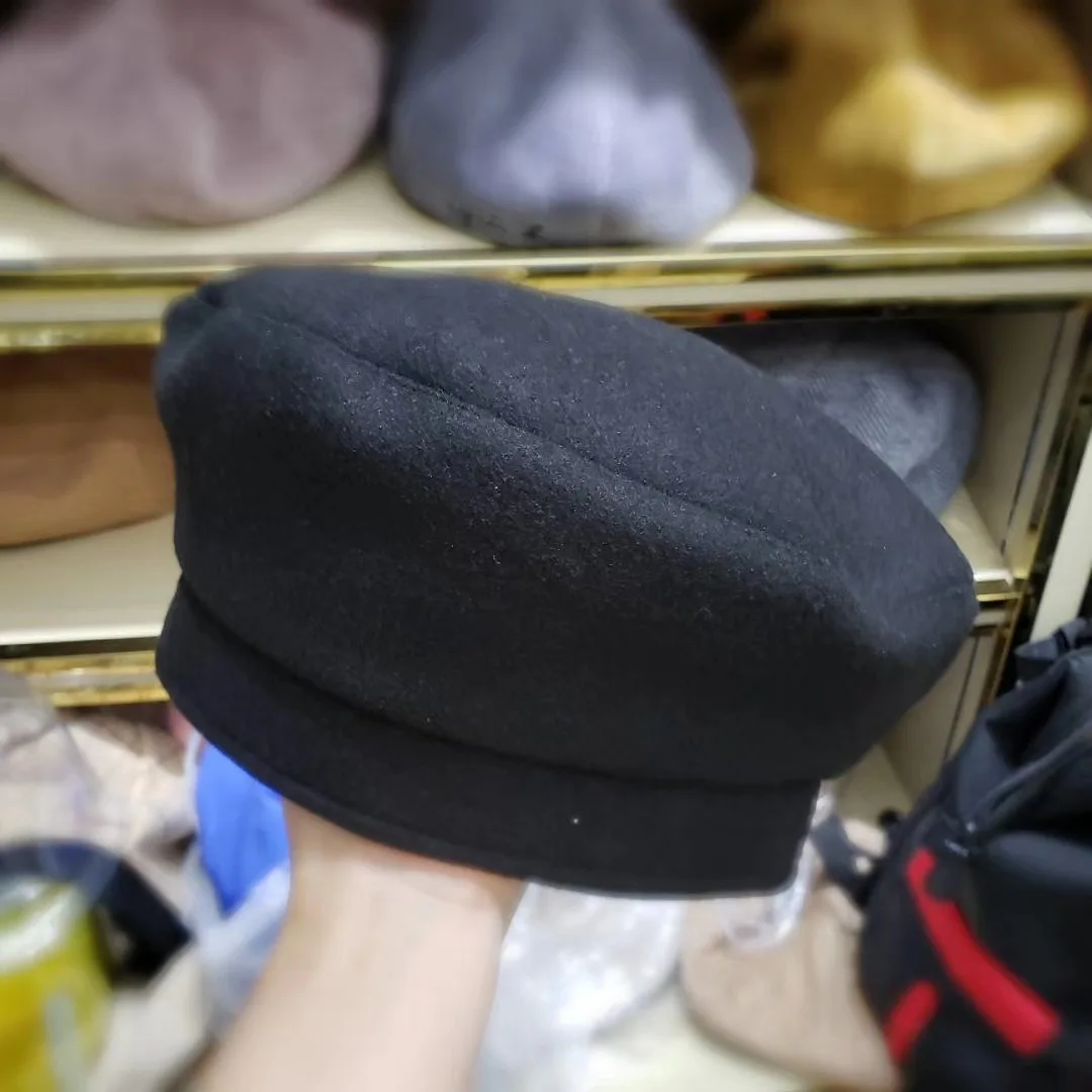 Шапка в виде тыквы, женский зимний шерстяной берет, женский Британский стиль, Осень-зима, корейский стиль, японский стиль, вязаная шапка для художника