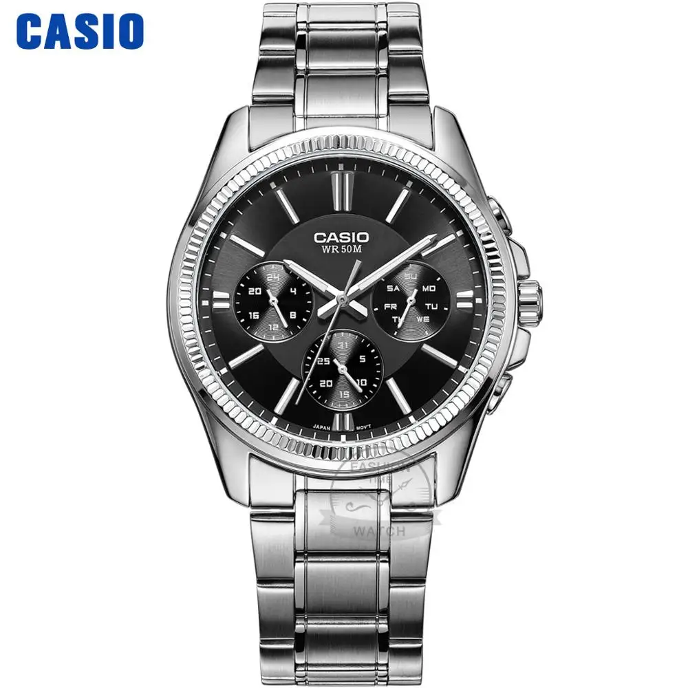 MTP1375D1A Casio часы наручные часы мужчины лучший бренд роскошные кварцевые часы водонепроницаемые светящиеся мужские часы спортивные военные часы relogio masculino reloj hombre erkek kol saati montre homme zegarek mesk MTP-1375 - Цвет: MTP1375D1A