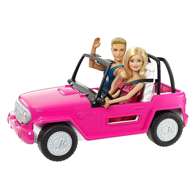 barbie and ken car set