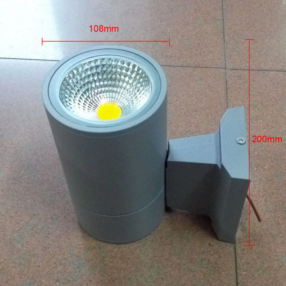 Наружный настенный светильник 15 Вт 20 светодиодный exterieur ip65 COB led 108*200 мм|Уличные