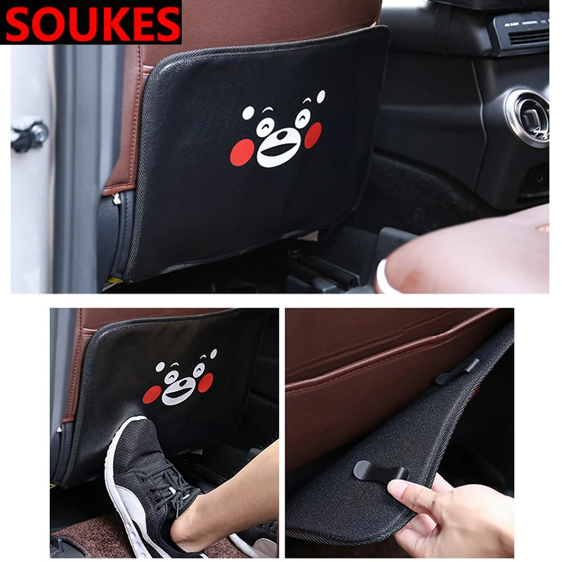 Car For Subaru Forester Impreza Kia Ceed Rio Citroen C4 C3 C5 Fiat BMW E70 G30 E30 Seat Back Cover Protector Anti Kick Mat