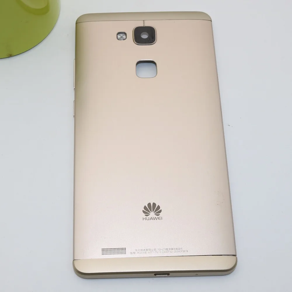 Оригинальная задняя панель корпуса для huawei Коврики 7 MT7-TL10 MT7-TL00 MT7-UL00 MT7-L09 задняя крышка Батарея двери Замена