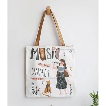 

Personalized Canvas Vintage Shoulder Bag Women Students Summer Fashion Tote Bags Casual Bags C1888 h