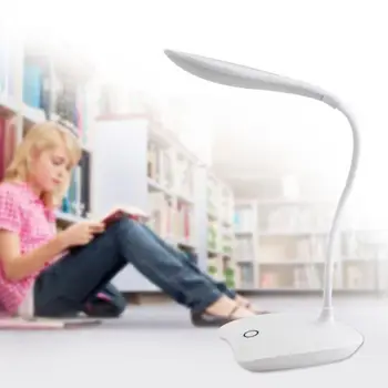 

USB Rechargeable 16LED Charging Touch Switch Reading Desk Light for Home Adjustable 3 Modes Adjustable Brightness Desk Lamps