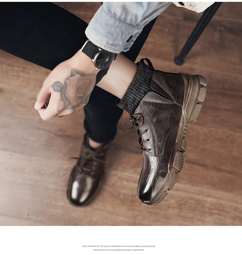 Мужские повседневные ботинки; уличные кроссовки; полуботинки martin; zapatillas hombre; Высококачественная кожаная мужская обувь; chaussure homme