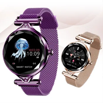 

Upgrade H1 Lady Smart Watch Fashion Women Watch Heart Rate Monitor Fitness Tracker Bluetooth Waterproof Bracelet Smartwatch