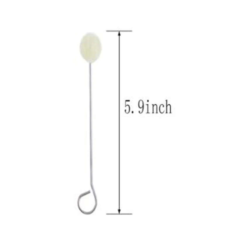 HHO-100Pcs кисть для окрашивания кожи для рукоделия, аппликатор с металлической ручкой для рукоделия